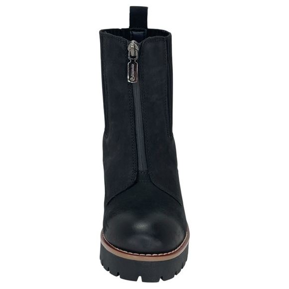 Aqua College Dream Black Nubuck Leather Waterproof Womens Ankle Boots Size 6.5M - Picture 6 of 13